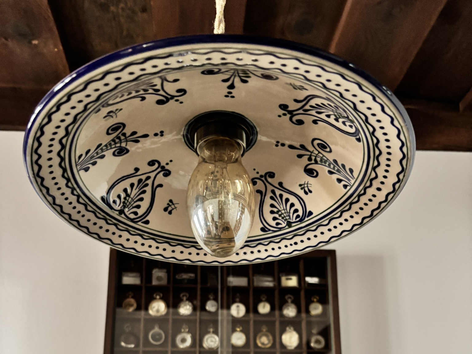 les norbert keramikus egyedi lámpabúra kék