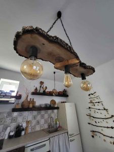 Bodónia vendégház konyha, étkező csillár